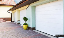 Garageport 240 x 200 cm med portautomatik High Rip W